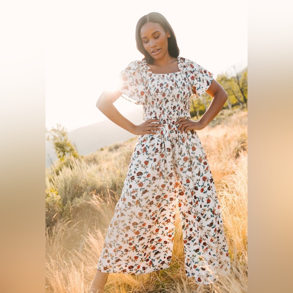 Ivy city co Sweet Caroline floral jumpsuit